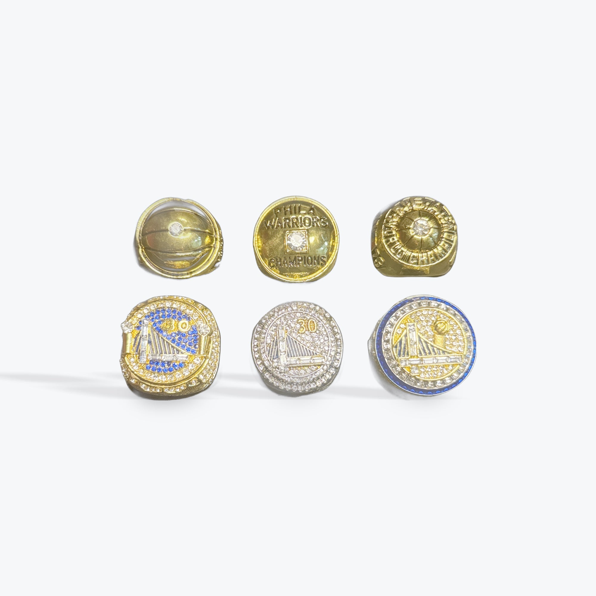 Golden St. Warriors Ring Set