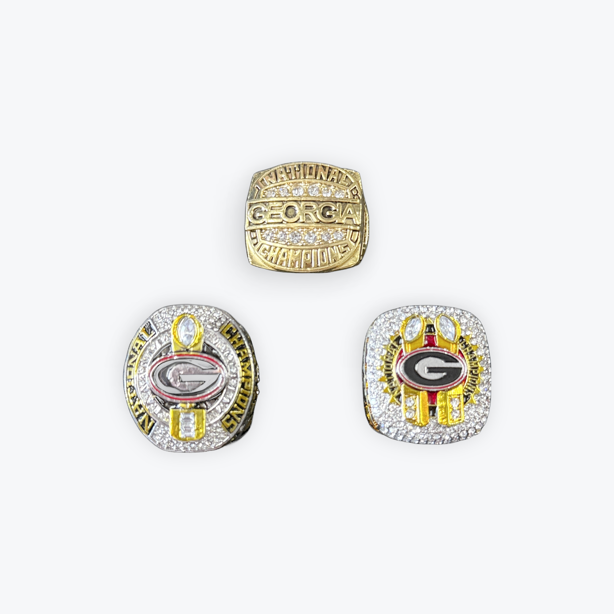 University Of Georgia Replica Ring Set - 3 Ring Set