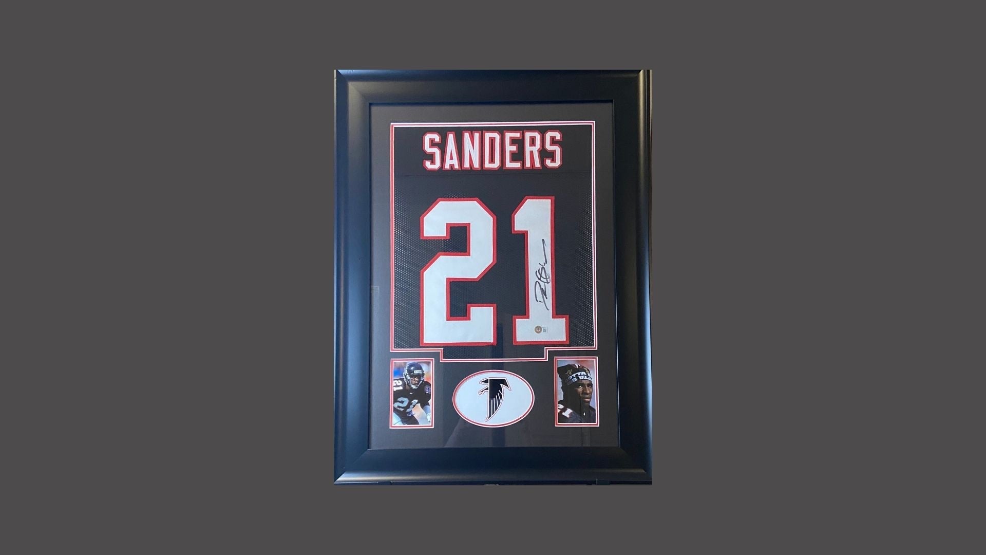 Deion Sanders Framed Signed Jersey – Authentic NFL Legend Collectible