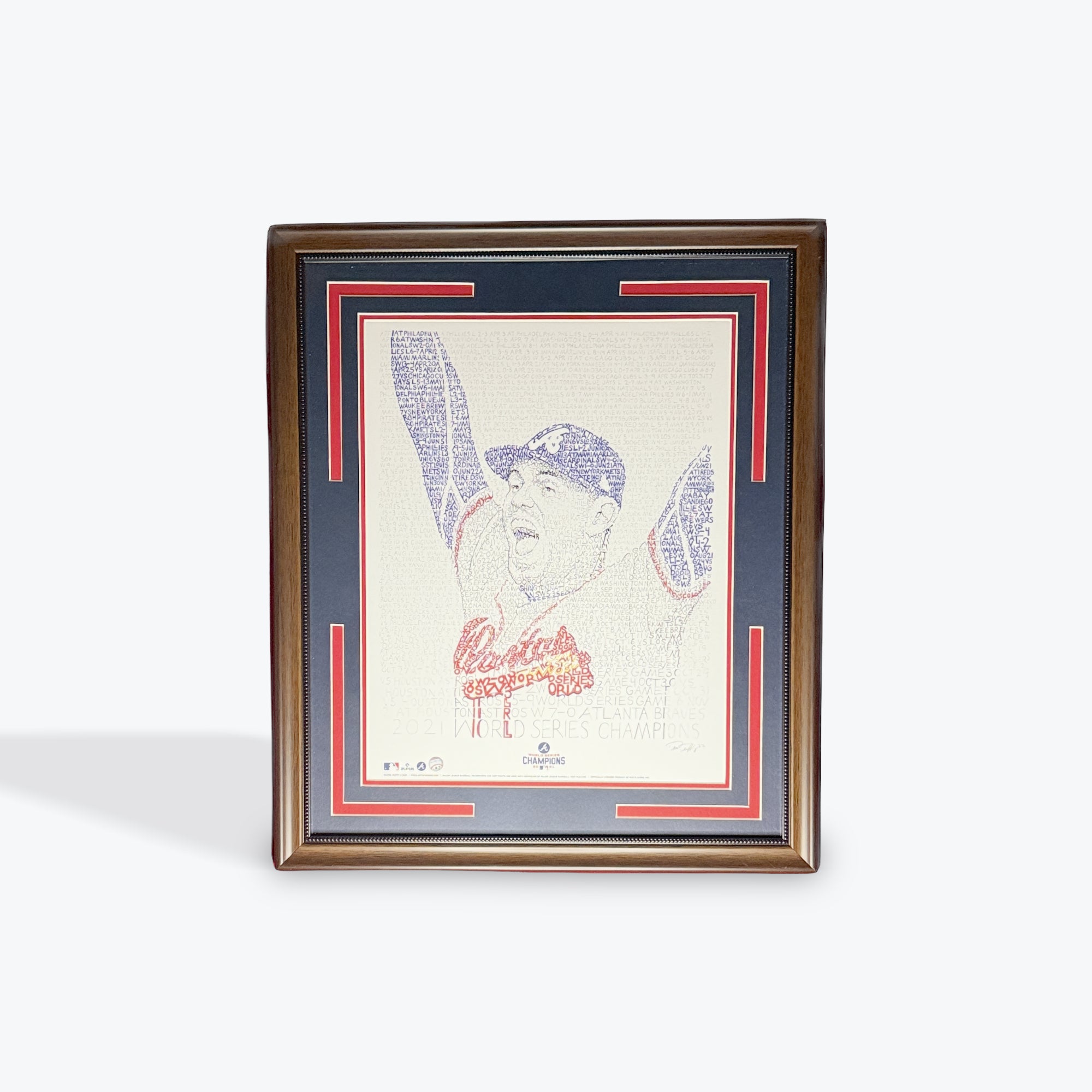 '21 Braves WS Word Art