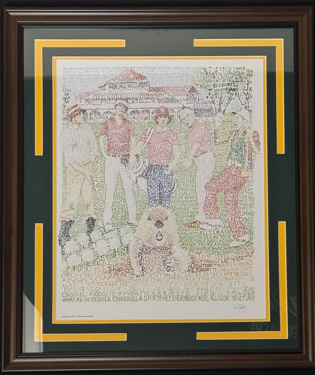 Caddyshack Word Art