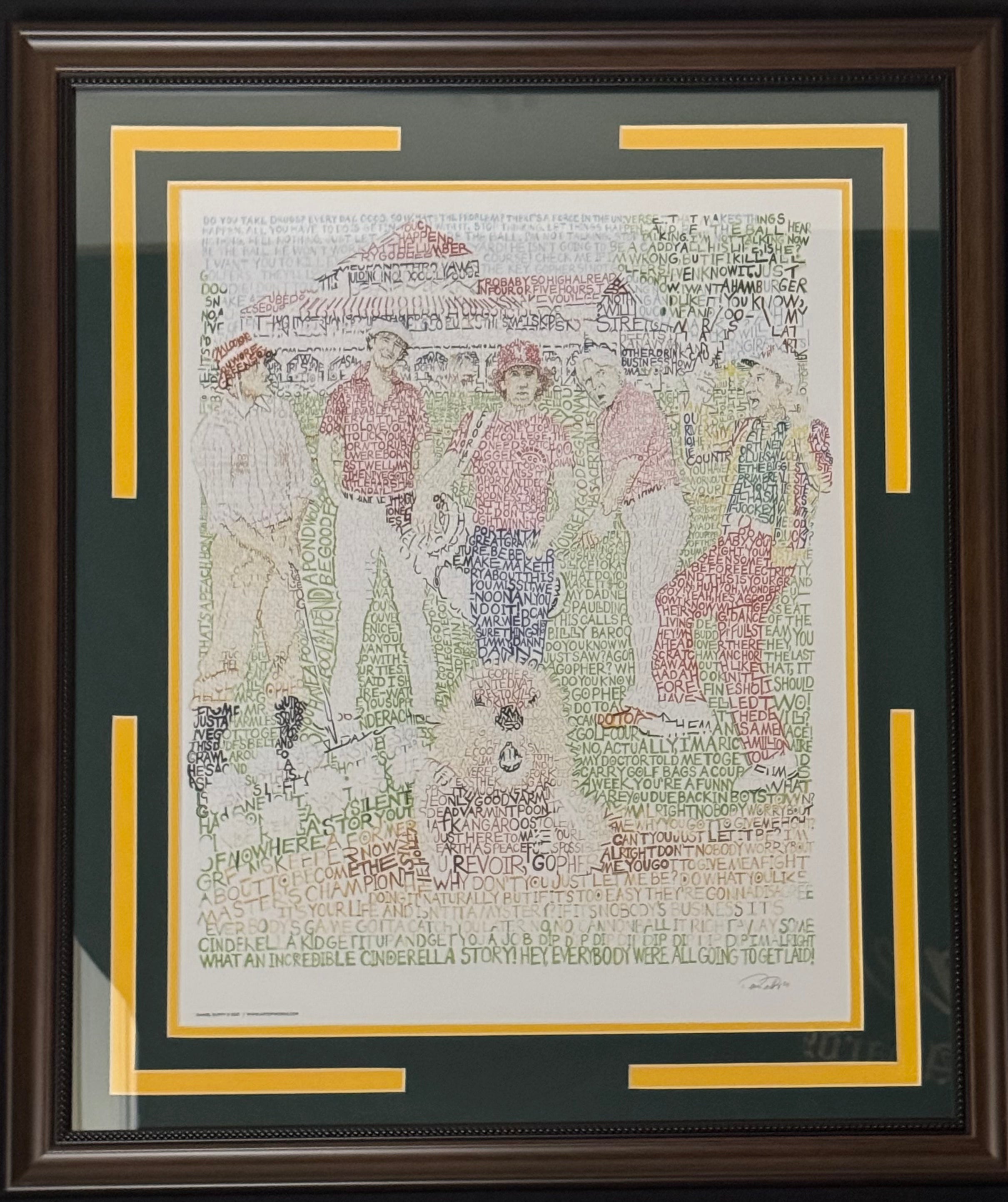 Caddyshack Word Art