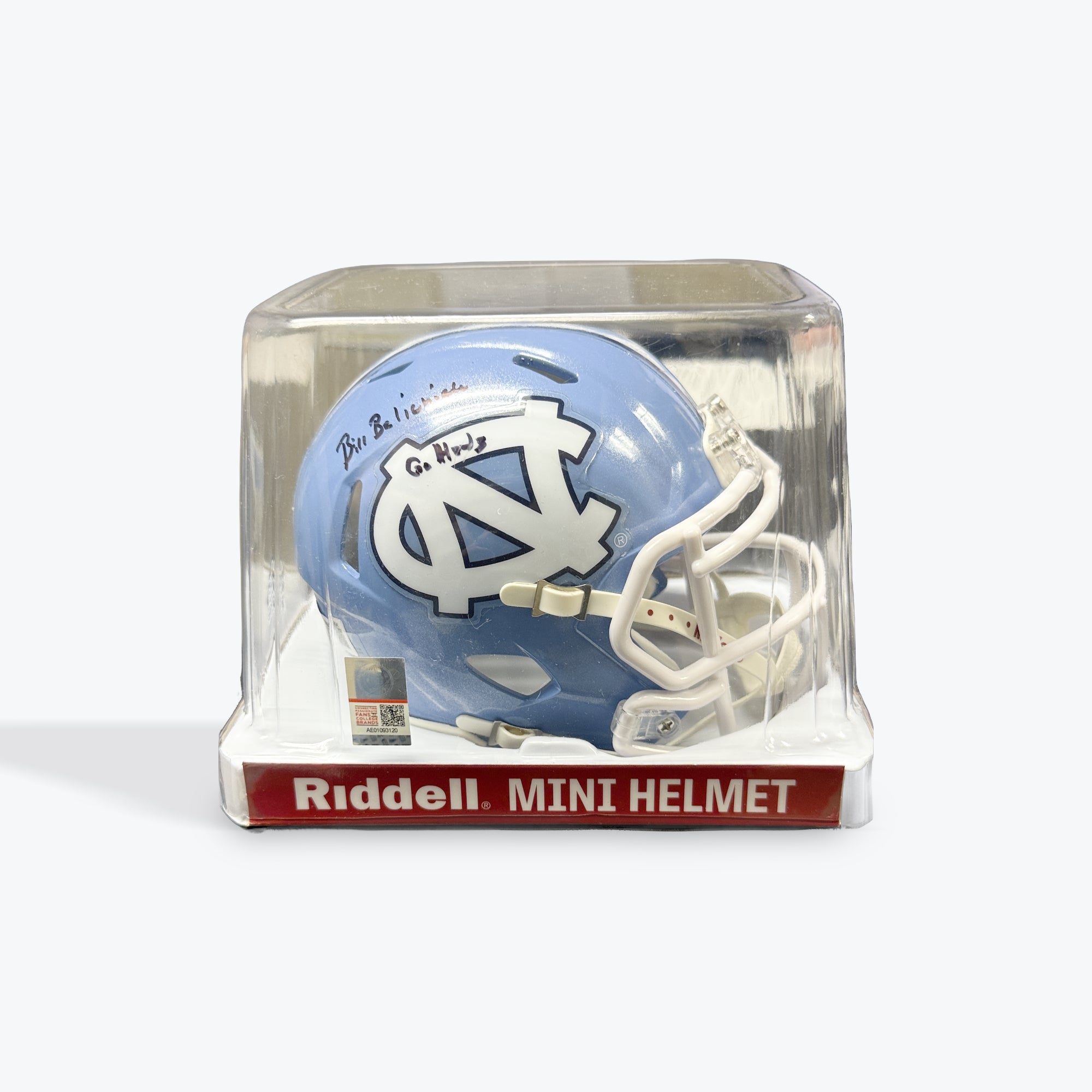 Bill Belichick UNC Mini Helmet