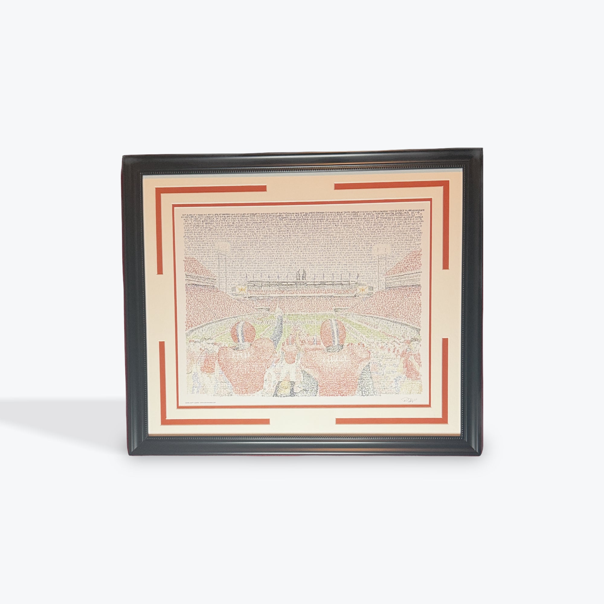 Clemson Stadium Word Art