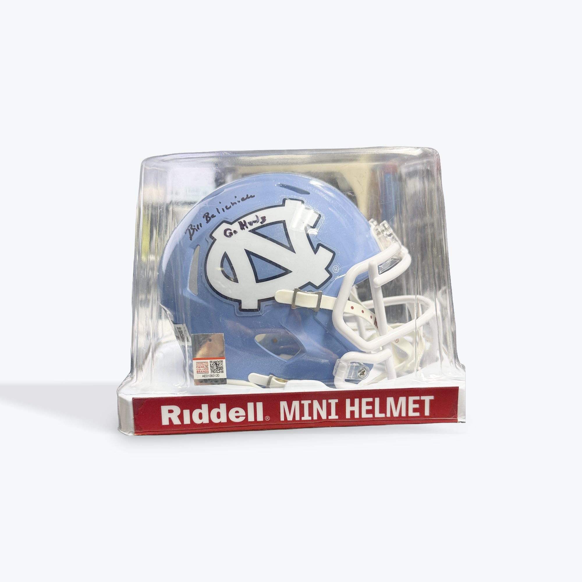 Bill Belichick UNC Mini Helmet