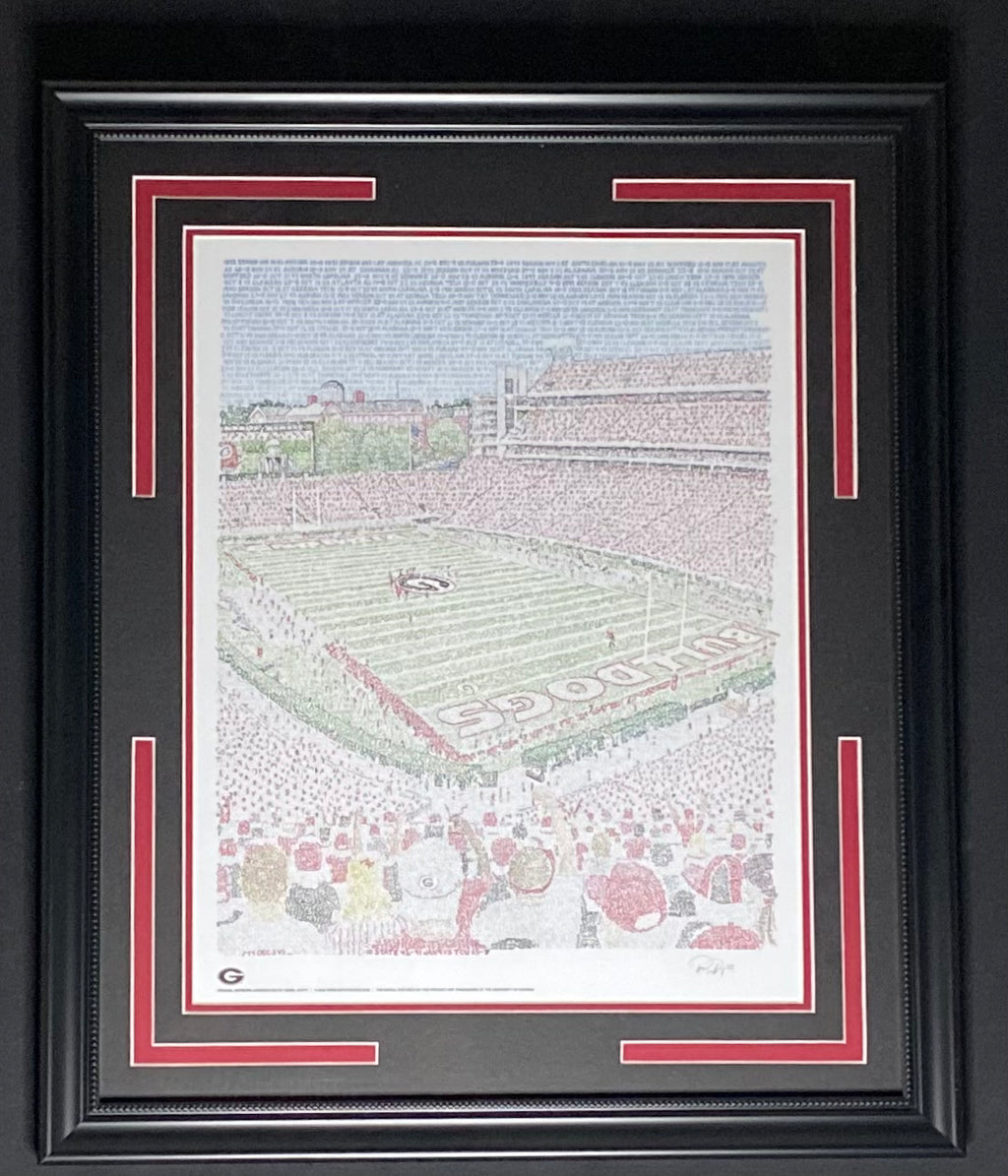 Georgia Bulldogs Word Art